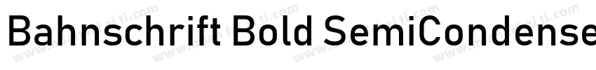 Bahnschrift Bold SemiCondensed字体转换